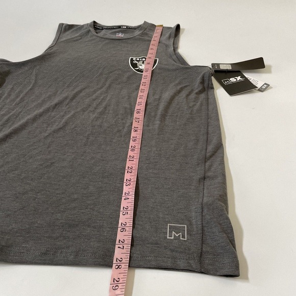 NFL Raiders Shirt MSX by Michael Strahan‎ Sleeveless Top Size Small MSRP $50.00 - Picture 4 of 12